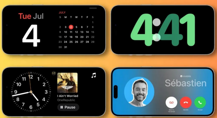 青川苹果手机维修分享iOS17横屏充电待机显示有什么好处 