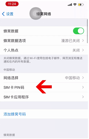 青川苹果14维修网分享如何给iPhone14的SIM卡设置密码 